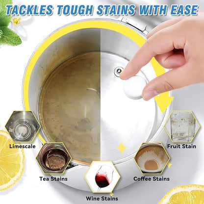 Kettle Descaler Tablet 36 Packs, Kettles Cleaner & Descaling Tablets, Powerful Citric Acid for Cleaning, Limescale Remover Hard Water for Coffee Maker, Portable Distiller, Kettle, Water Bottle