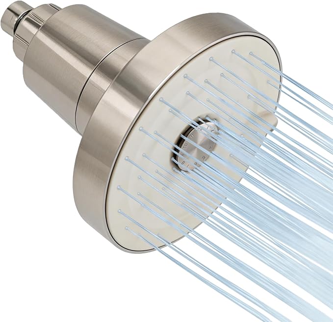SANYCASA Filtered Shower Head for Hard Water, Removes Chlorine & Heavy Metals, KDF-55 Filter for Healthier Hair & Skin, Protects Colored Hair, High Pressure, Dermatologist Recommended(BNP)