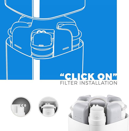 PureDrop CUW4 Ultra-filtration Under-Sink 3-Stage Prefilter Replacement Water Filter Cartridges (no membrane included)