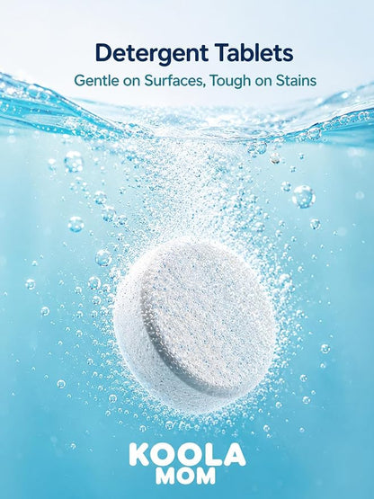 Detergent Tablets for Bottle Washer (120 Count) Deep Cleaning Compatible with Momcozy, Baby Breeza, Grownsy & All Bottle Washers - Removes Milk Residue from Bottles & Pump Parts
