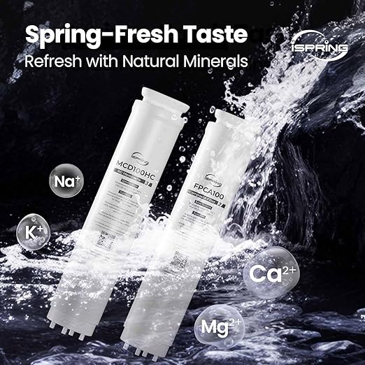 iSpring RCD100UHCG UV Alkaline Hot & Cold Countertop Reverse Osmosis Water Filter Dispenser with Mineral & LED UV Filter, 9 Temp Options (50-210°F), 6 Volumes, TDS & Filter Life Monitor