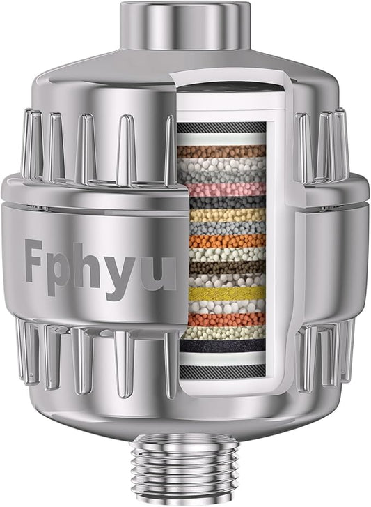 Upgraded Shower Filter, Shower Filter Head for Hard Water, 20-Stage Shower Head Filter Removal 99% of Chlorine, Fluoride, Heavy Metals, Iron, Chemicals, Improve Your Skin and Hair