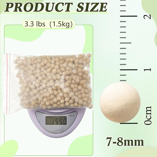 Weewooday 3.3 lbs 7-8mm Refill Condensate Neutralizer, Pickling Waste Liquid Neutralizer, Acidic Water Increases Alkalinity, Condensing Water Heater Media Filler, Condensate Neutralizes Balls (1 Bag)