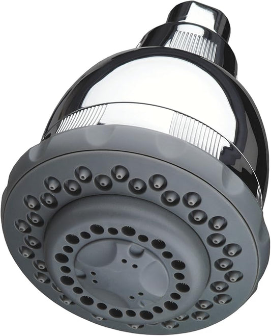 Culligan Wall-Mounted Water Filtered Shower Head with Massage, Chrome Finish