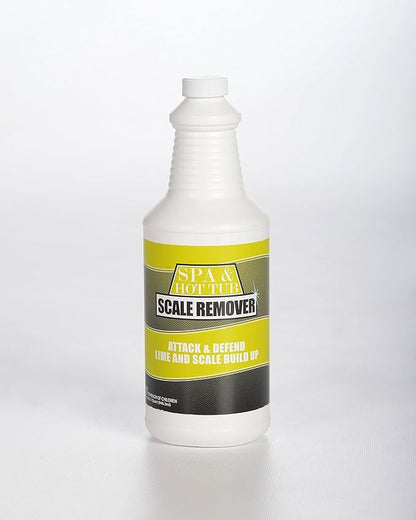 Spa & Hot Tub Scale Remover - Quart - Hot Tub & Spa Descaler, Scale Stain & Lime Stain Remover