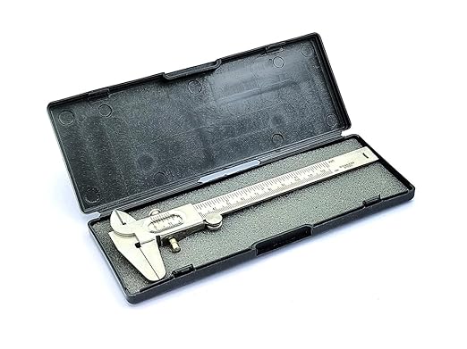 Non Digital Vernier Caliper Metric -Imperial Measuring System Tools (Stainless Steel Plated)