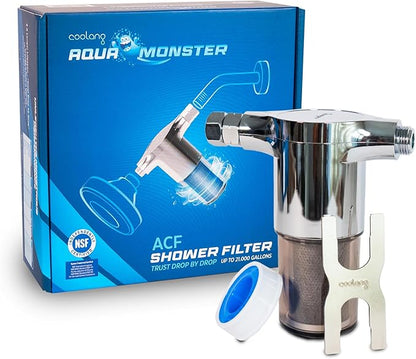 ACF Shower Filter for Hard Water, NSF Certified, 21000 Gallon Life