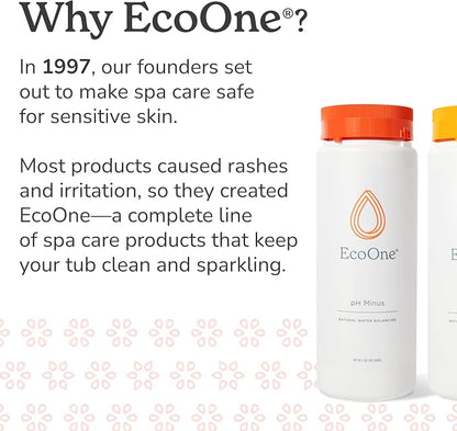 pH Minus by EcoOne | Natural Water Alkalinity Decreaser for Hot Tub & Pool Application | Chlorine-Free, Phosphate-Free Pool Alkaline-level Decreaser | Decreases Alkalaic Levels & Neutralizes pH, 2 Lbs
