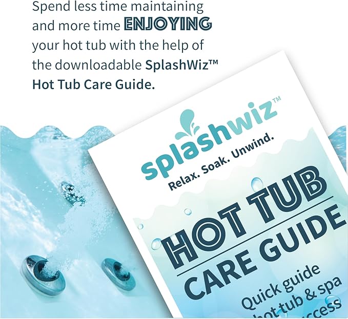 ProTeam Gentle Spa Hot Tub Water Softener & Conditioner — Softens Hard Water, Prevents Scum Lines & Skin Irritation, Borate pH Stabilizer — Fresh Scent, (1.5 lb) (2 Pack) + SplashWiz Care e-Book