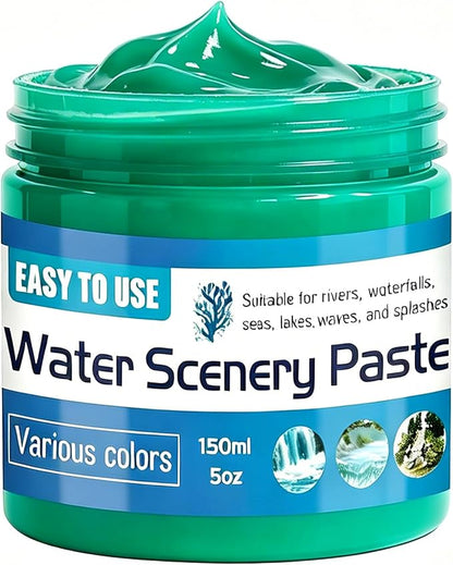150ml Water Scenery Paster, Paint Mediums & Additives, Water Effect Paste, Suitable For Rivers, Oceans, Lakes, Static Scenes - Model For Aquariums (Lake Color)