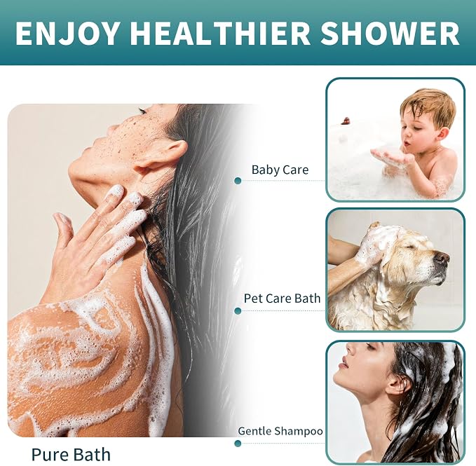Shower Filter Cartridge Compatible with MyHalos SparkPod, 3 Pack | Softens hard water for skin & hair. Compatible with MyHalos & SparkPod showerheads. High pressure for home & travel use.