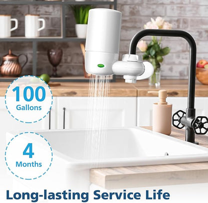2-pack Faucets Filter Cartridge Replacement, Compatible with Brita® Faucet Water Filtration System, Brita® 36311, 36313, FR-200, FF-100