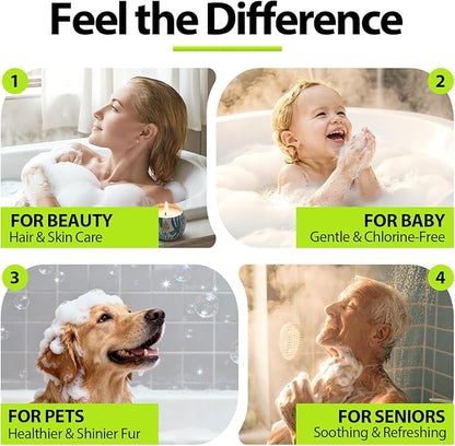 Shower Filter - Replacement Cartridges Compatible with Delta Clarifi, Reduces Dry Skin and Hair Damage (3 Pack)