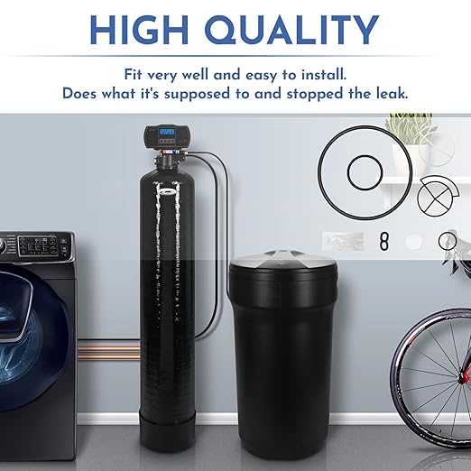 Seal Kit WS35X10020 for Water Softener Compatible with General Electric (GE) and Whirl'pool, for High Flow 1" Water Softeners
