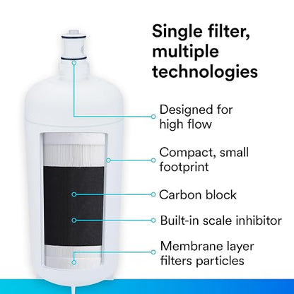 3M Water Filtration Products Water Filtration System ICE160-S for Commercial Ice Maker Machines