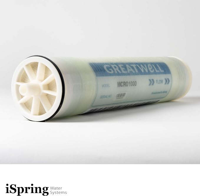 iSpring MCRO1000 RO Membrane Replacement Filter for Tankless Commercial Reverse Osmosis Water Filtration System CRO1000, 1000 GPD