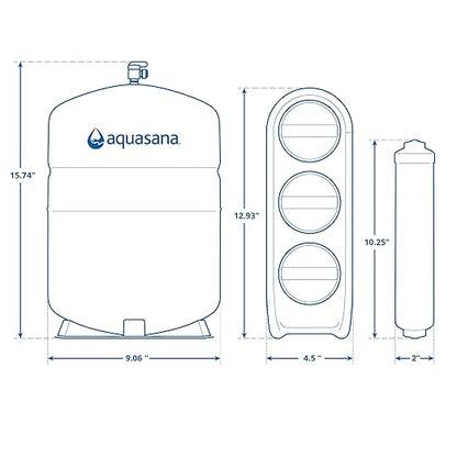 Aquasana SmartFlow® Reverse Osmosis Water Filter | RO Under Sink System | WQA certified up to 99.99% of 90 contaminants including fluoride, PFAS, arsenic, lead, and chlorine | Oil rubbed bronze faucet