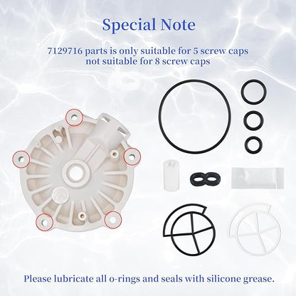 7129716 Water Softener Seal Kit for Whirlpool, GE, Kenmore, Morton - Replace 7092163, 7134224, WS35X10005