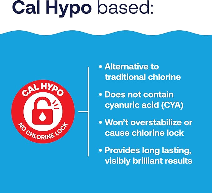 HTH 52039 Swimming Pool Care Shock Ultra, Swimming Pool Chemical, Cal Hypo Formula (4 Pack)