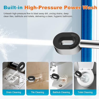 Hibbent Filtered Showerhead with handheld, High Pressure 5 Sprays Shower Head, Anti-clog Nozzles, Brass Holder & 71" Metal Hose, 3 Water Softener Filter Remove Chlorine, Reduce Dry Itchy Skin, Chrome
