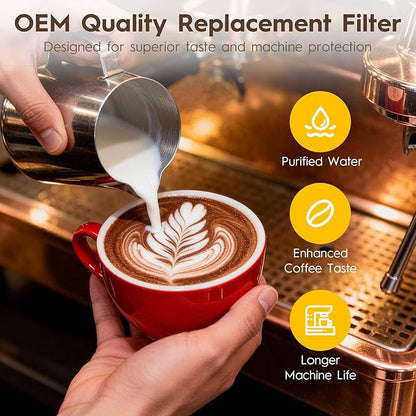 Aquaclean Water Filter Compatible with Philips AquaClean(2 Pack),Universal Liquid Descaler(250MLx 2) For Fully Automatic Coffee Machines