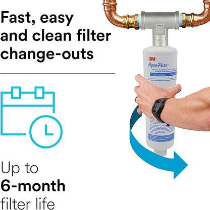 3M Aqua-Pure Whole House Scale Inhibition Inline Water System AP430SS, Prevents Scale Build Up On Hot Water Heaters and Boilers