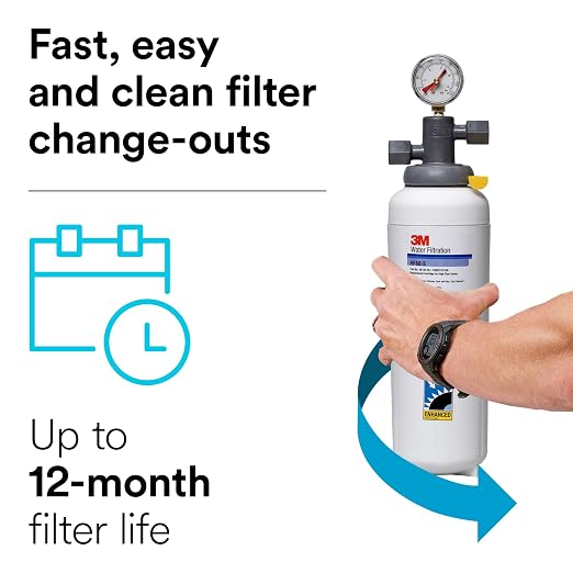 3M Water Filtration Products Water Filtration System ICE160-S for Commercial Ice Maker Machines