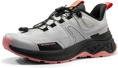 NORTIV 8 Women's Lightweight Hiking Shoes Quick Laces Outdoor Fashion Sneakers Gladiator
