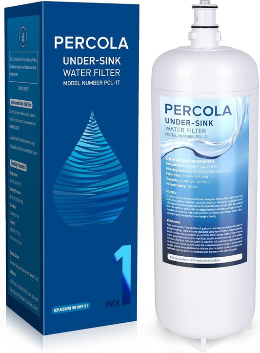 3MFF101 Under Sink Water Filter, 1-Pack | Replacement for Under Sink Full Flow Filtration System 3MFF100, 70020249663 6,000 Gallons
