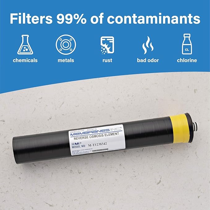 Applied Membranes Replacement Membrane for Merlin RO 1238342 TLC-350, Compatible with Merlin Reverse Osmosis System, Water Filter Membrane Replacement, (1 Pack)