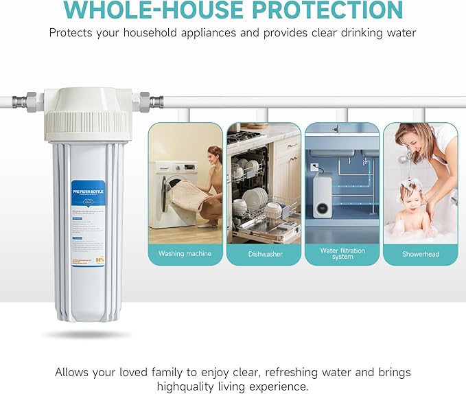 Whole-House Water Purifier Water Filtration System, a Water Filter for the Entire House, Meeting the Water Purification Needs of the Family, Suitable for Filtering impurities from Well