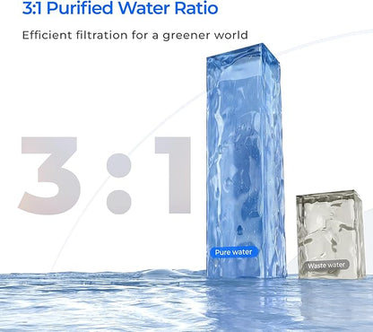 Waterdrop X12-F3 Filter, Replacement for All X12 1200 GPD Series Reverse Osmosis System, Reduce PFAS, 24-month Lifetime