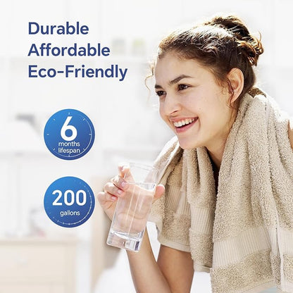 Stokk EDR1RXD1 Replacement Compatible with Everydrop Filter 1, EDR1RXD1B, Whirlpool W10295370A, P8RFWB2L, P4RFWB, P5WB2L, 46-9081, 46-9930, RW001 Refrigerator Water Filter, 2 Pack