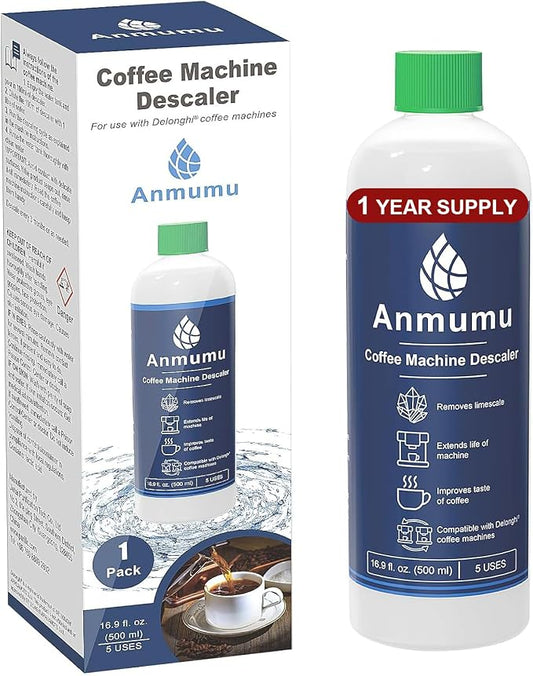 Anmumu Delonghi* Descaler EcoDecalk Cleaner for All Delonghi* Machines|delonghi* Descaling Solution 5 Uses(500 ML Pack)