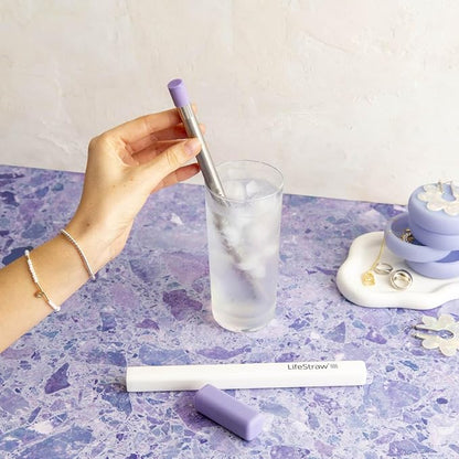 LifeStraw Sip – Reusable Stainless Steel Water Filter Drinking Straw