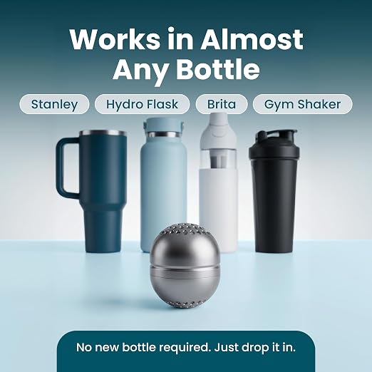 DYLN H2Bubblr Reusable Molecular Hydrogen Water Enhancer | Magnesium-Based Hydrogen Generator | Tablet Alternative | Works with Any Bottle, Cup, Pitcher or Container | Lasts Up to 2 Months (2 Pack)