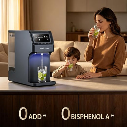 Waken Electric Reverse Osmosis Water Filter Countertop, UV Water Filtration System, 8-Stage RO Filtration Real Time TDS Display, BPA Free, PFAS, Lead & TDS Reduction (Sapphire Blue)