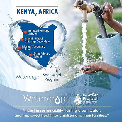 Waterdrop FF-01A Water Filter Replacement for Waterdrop WD-FC-01/FC-02/FC-06, Water Filter for Sink Faucet, Faucet Water Filter, Reduces Chlorine, Sediment, Bad Taste & Odor, 3 Months