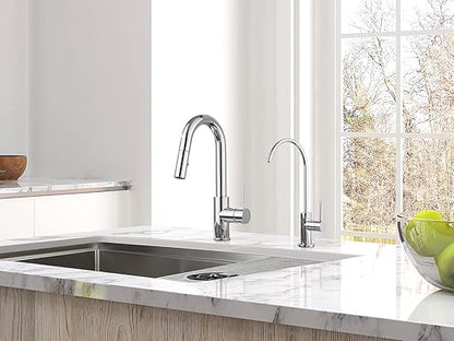 AguaStella AS09CH Chrome Stainless Steel Kitchen Water Filter Faucet RO Faucet for Most Reverse Osmosis Units or Water Filtration System in Non-Air Gap