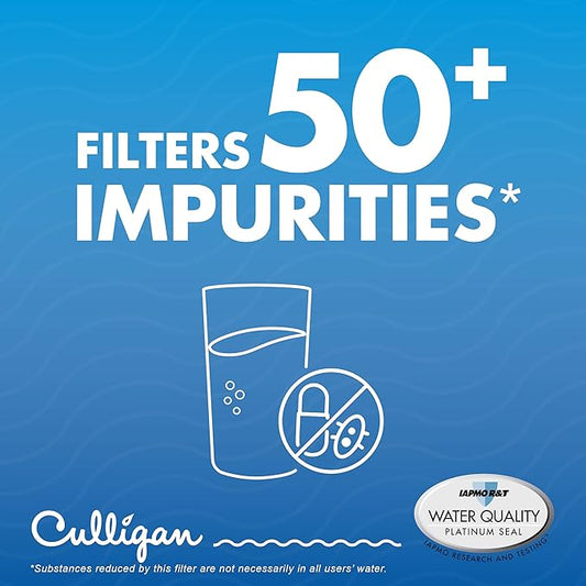 Culligan CUL500 Refrigerator Water Filter Replacement for LG Water Filter (LT500P) Replace Every 6 Months Pack of 1