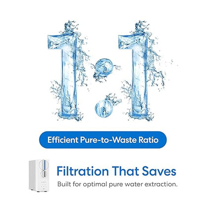 Brio SIMPL Reverse Osmosis Tankless Water Filter System for Clean Drinking Water | 4-Stage Undersink 0.0001 Micron RO Filtration | Reduces PFAS, Dirt, Rust, Chlorine, VOCs & Heavy Metals | 400 GPD