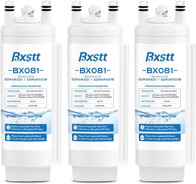 EDRARXD1 Water Filter Replacement for Everydrop A,3 Packs | Compatible with Whirlpool EDRARXD1, EDRARXD1B