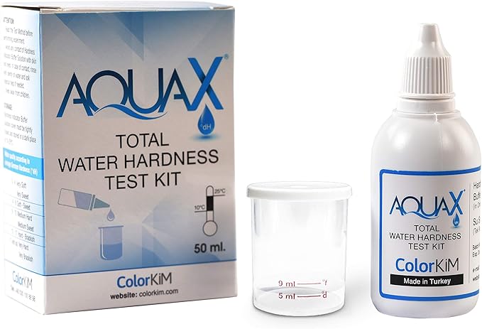 Total Water Hardness Test for Pool, Aquarium, and Drinking Water, and Improving Water Softener Efficiency, Hard Water Test Kit