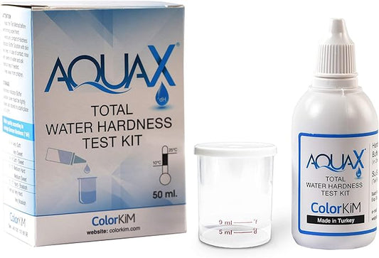 Total Water Hardness Test for Pool, Aquarium, and Drinking Water, and Improving Water Softener Efficiency, Hard Water Test Kit