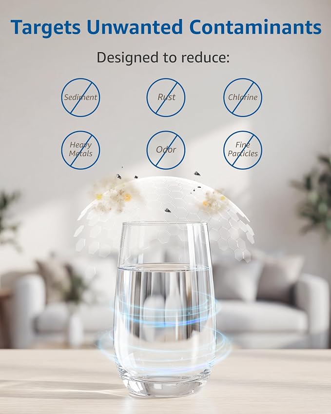 Replacement for New Culligan Pitcher & Dispenser ZEROF01 Filter, 4 Count | 5-Stage Advanced Filtration, Reduces Lead, Total PFAS, Mercury, Fluoride & Chlorine by GAMOTH