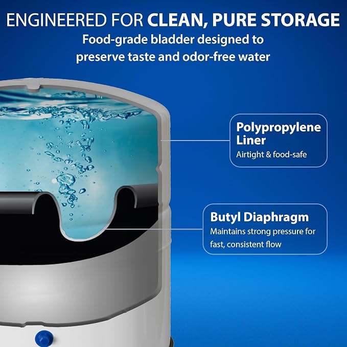 APEC TANK-20 20 Gallon Pre-pressurized Reverse Osmosis Water Storage Tank