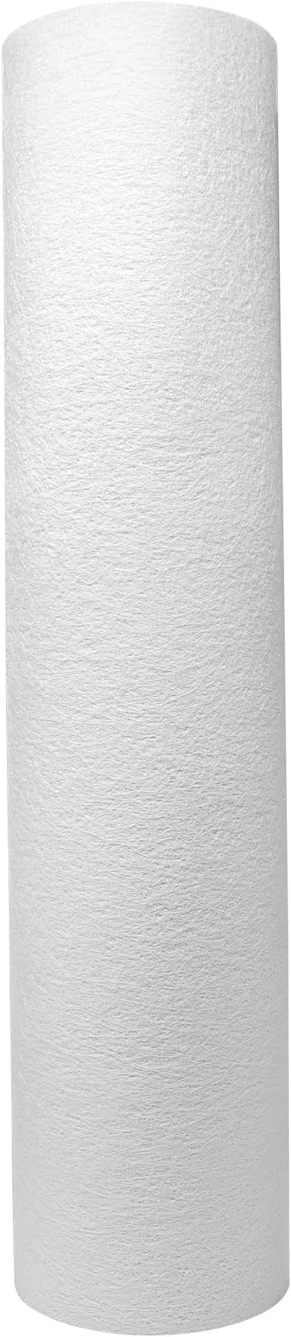 Metpure 20" x 4.5" Whole House Sediment Water Filter Cartridge - 5 Micron Melt-Blown Polypropylene 20-inch Water Filter Replacement. Compatible with Hydronix, Pentek DGD Series, and more. 2 Pack