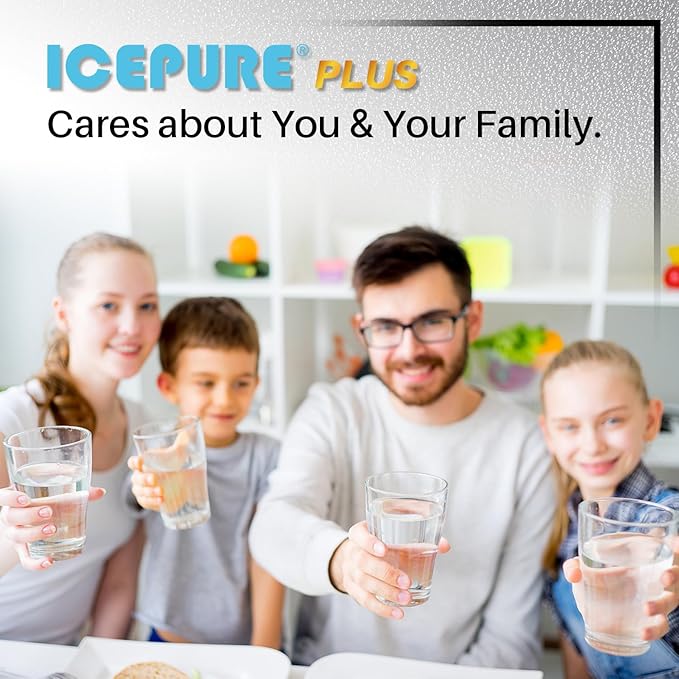 ICEPURE Refrigerator Water Filter Replacement For Sub Zero 4204490, 4290510 9030868, InSinkErator F-1000, F-2000 Refrigerator Water Filter, 3 Pack