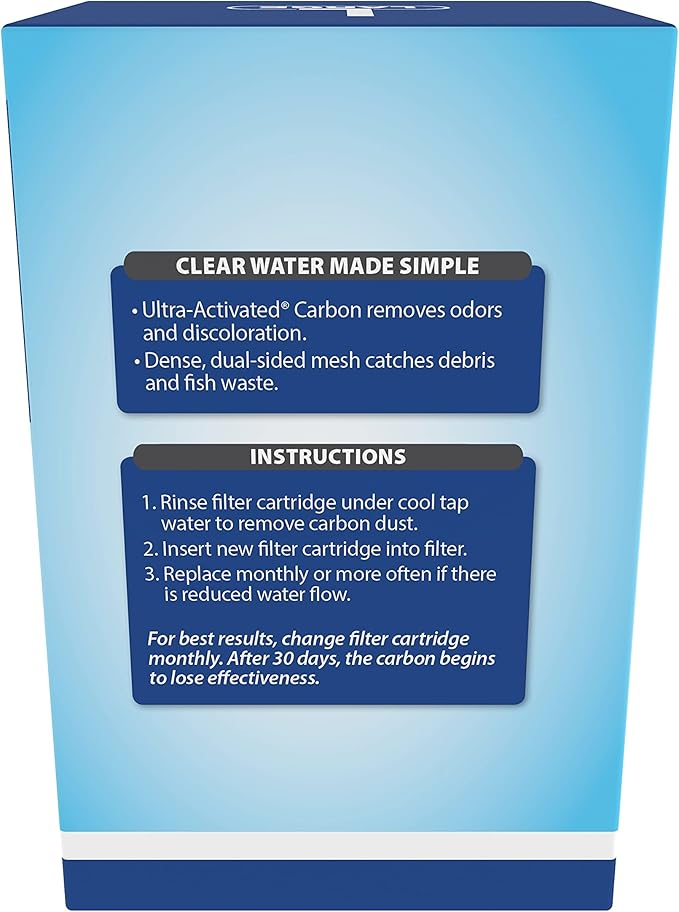 Tetra Whisper Bio-Bag Large Filter Cartridges for Aquariums, 3 Count, Ready to Use, Fits Tetra Whisper Fish Tank Filters 10-30 Gal, 20-40 Gal, PF-20, 30, 40, 60, IQ 20, 30, 45, 60