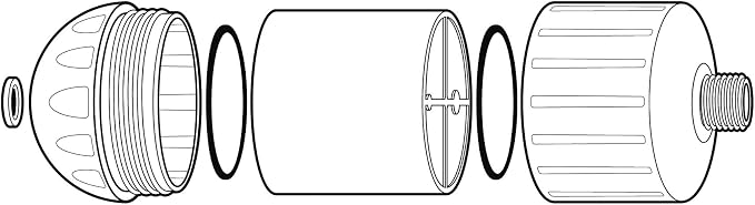 Sprite Showers HO2-ORB High Output 2 Universal Shower Filter Housing, Copper